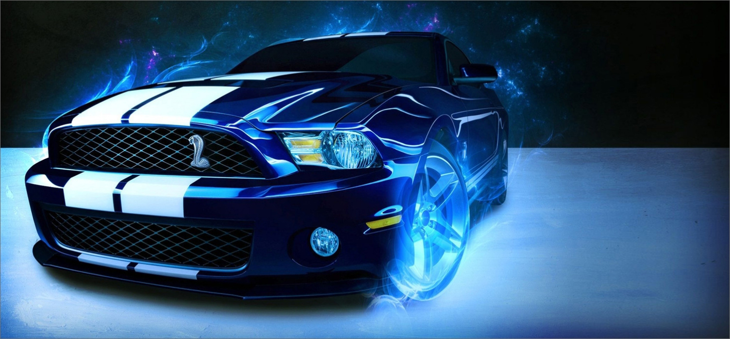 Blue Car Background